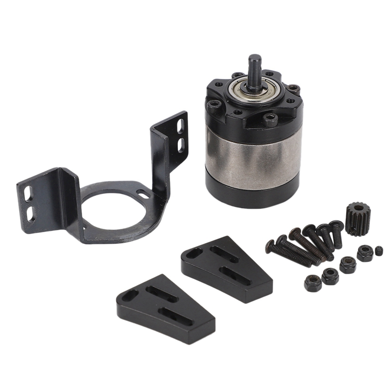 1:17 Gear Ratio Planetary Transmission Box Reduction Gearbox with Mount Replacement Parts for 1/10 RC Crawler Car D90 Axial SCX10