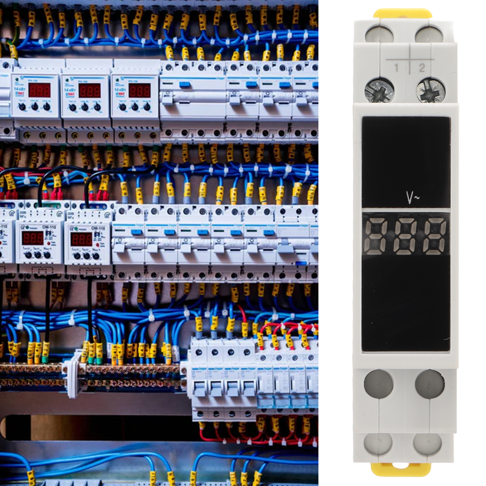 Voltmeter Modulization Single Phase Voltage Meter for Electrical Appliance. 