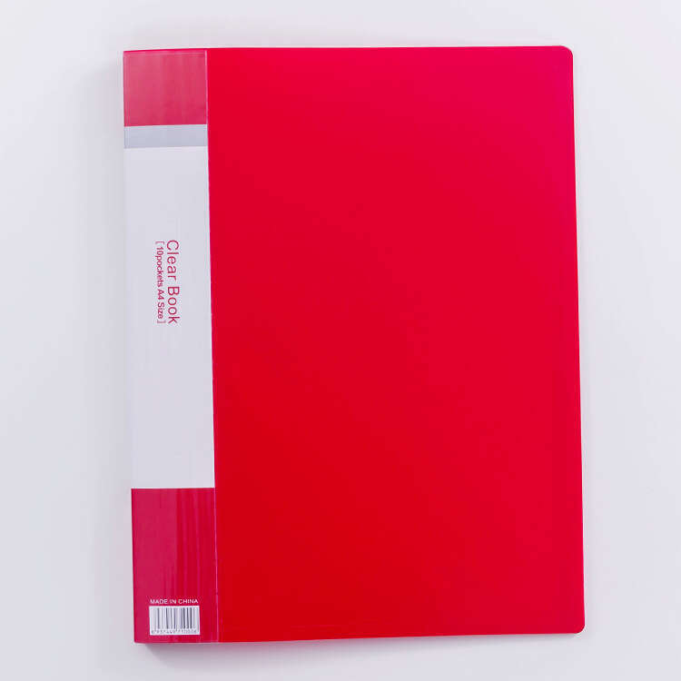 A4 file folder, multi-layer pagination insert bag, student use 60/100 page transparent music clip storage book. 