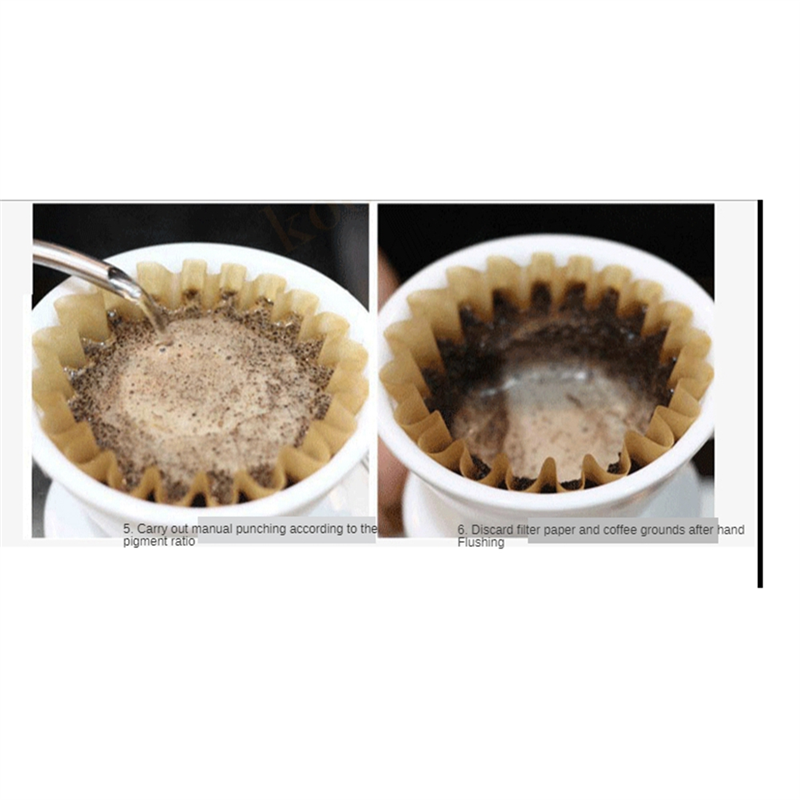 Wavy Bowl Handmade Filter Cup Coffee Filters Paper Pour over Coffee Filter for Espresso Coffee Drip Tools B. 