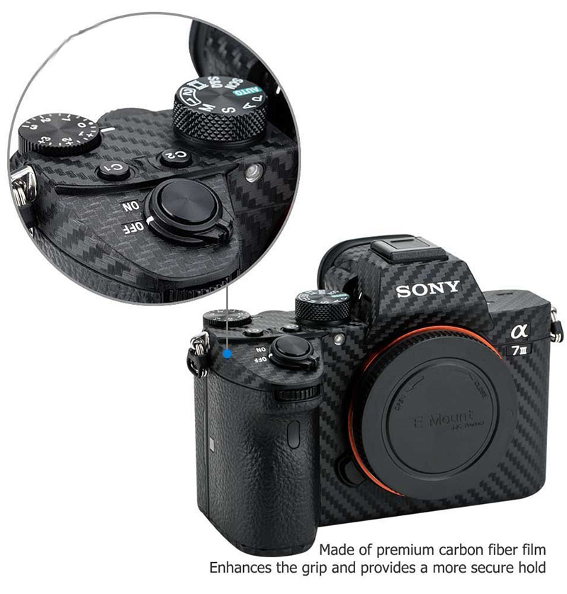 Anti-Scratch Camera Body Carbon Fiber Film Sticker For Sony A7 A7RIII A7C A7II A7S3 A9 A7M3 A7R4 A7IV A7S3 A1 A7R Cameras Skin. 
