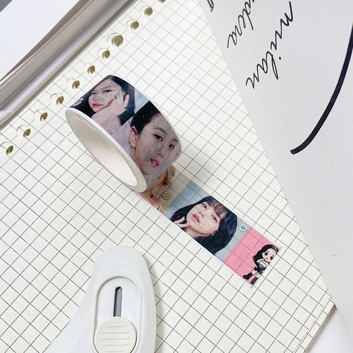 Kpop BTS Twice Straykids Blackpink EN Aespa Hand Account Paper Tape
