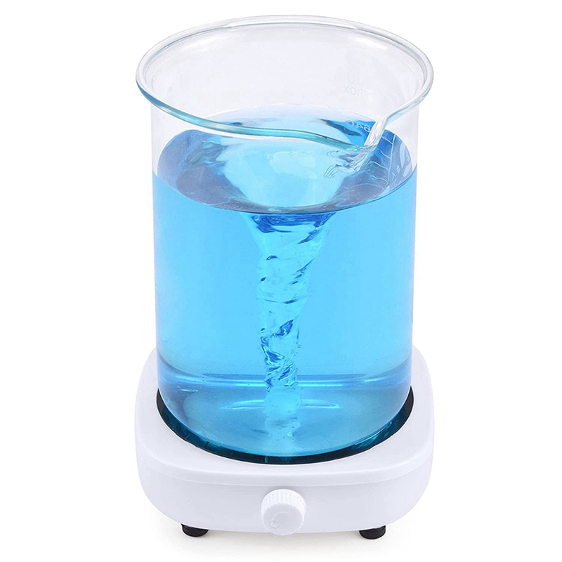 2X Magnetic Stirrer Mini Lab Stir Mixer Portable Stirrer Plate with Stir Bar 2L 4000RPM for Laboratory EU Plug. 