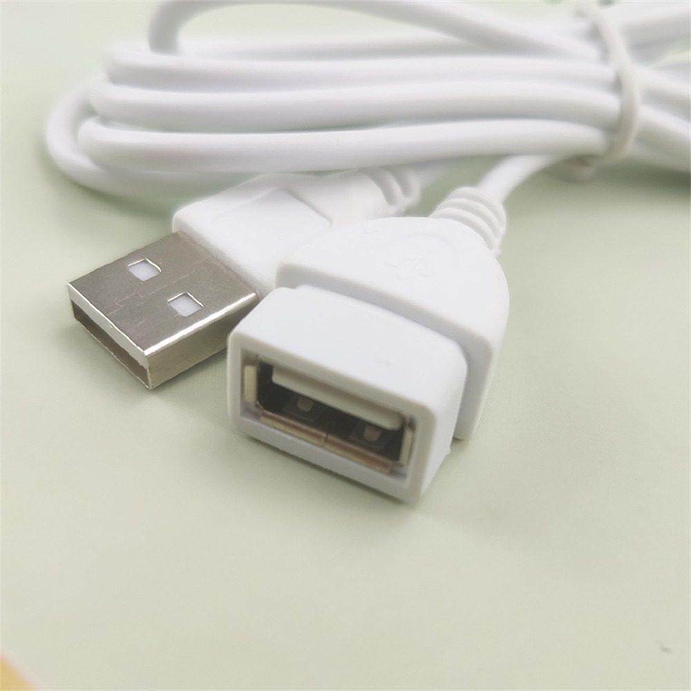 Wide Scope Of Application Beige White Extension Cord Durable Mouse And Keyboard Usb Male To Female Extension Cable. 