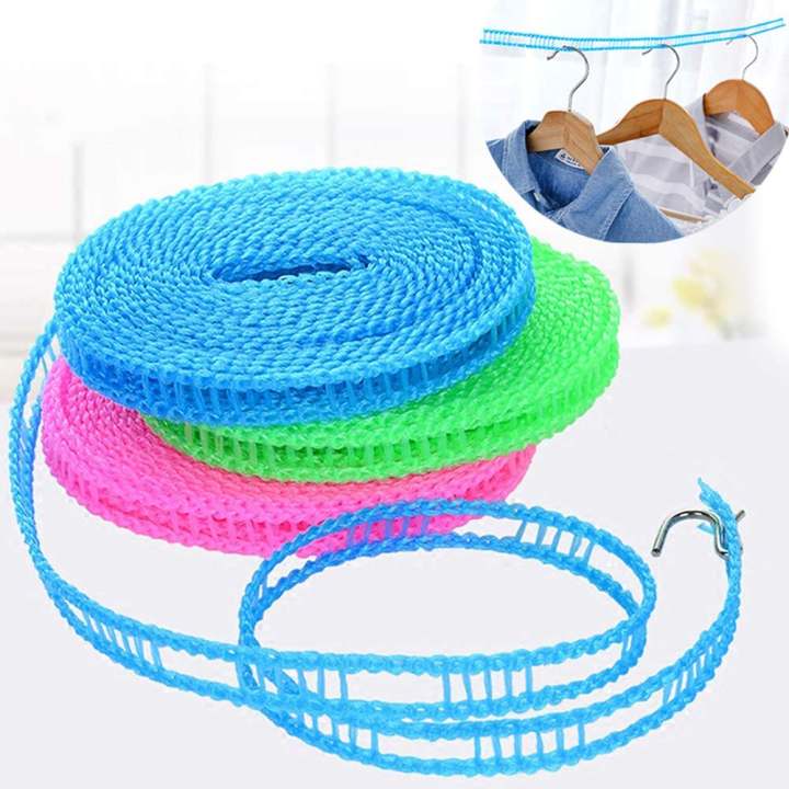 Washing Line Rope 5m Laundry Clothes Lines Thick Garden Outdoor Easy To ...