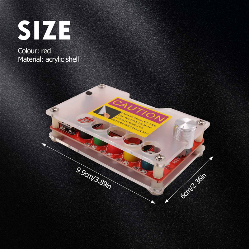 ATX 24Pin Power Breakout Board with ADJ Adjustable Voltage Knob and Acrylic Shell Kit Voltage Regulator. 