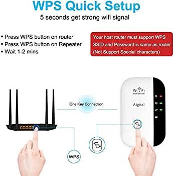300Mbps WiFi Repeater Wireless-N 802.11 AP Router Extender Signal Booster Range. 
