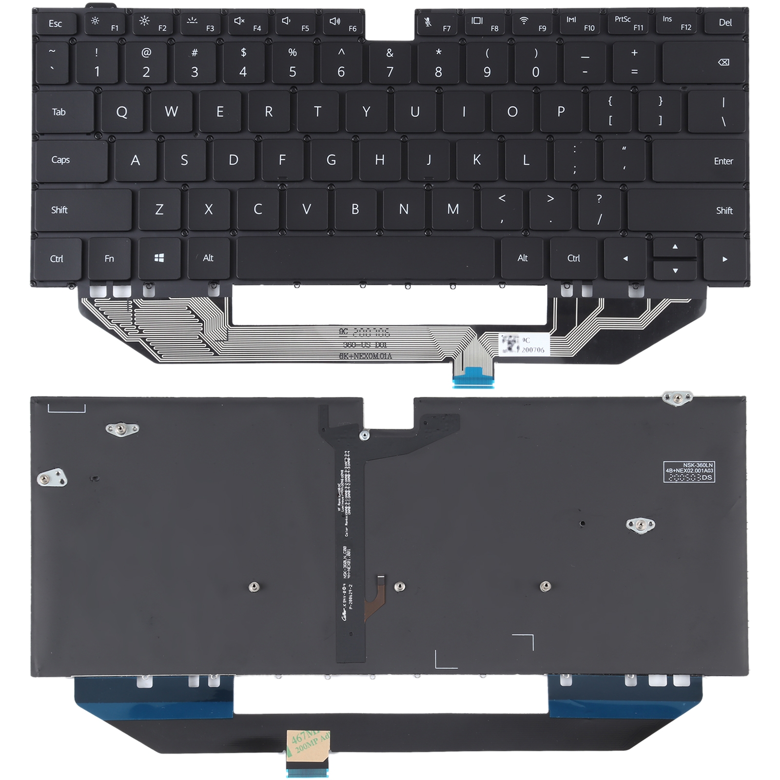 （COD Available)For Huawei Matebook X Pro US Version Keyboard with Backlight. 