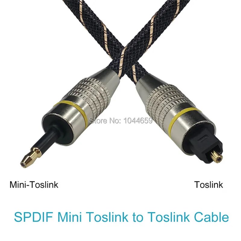Digital Sound Toslink to Mini Toslink Cable 3.5mm SPDIF Optical Cable 3.5 to Optical Audio Cable Adapter for PC TV to Amplifier. 