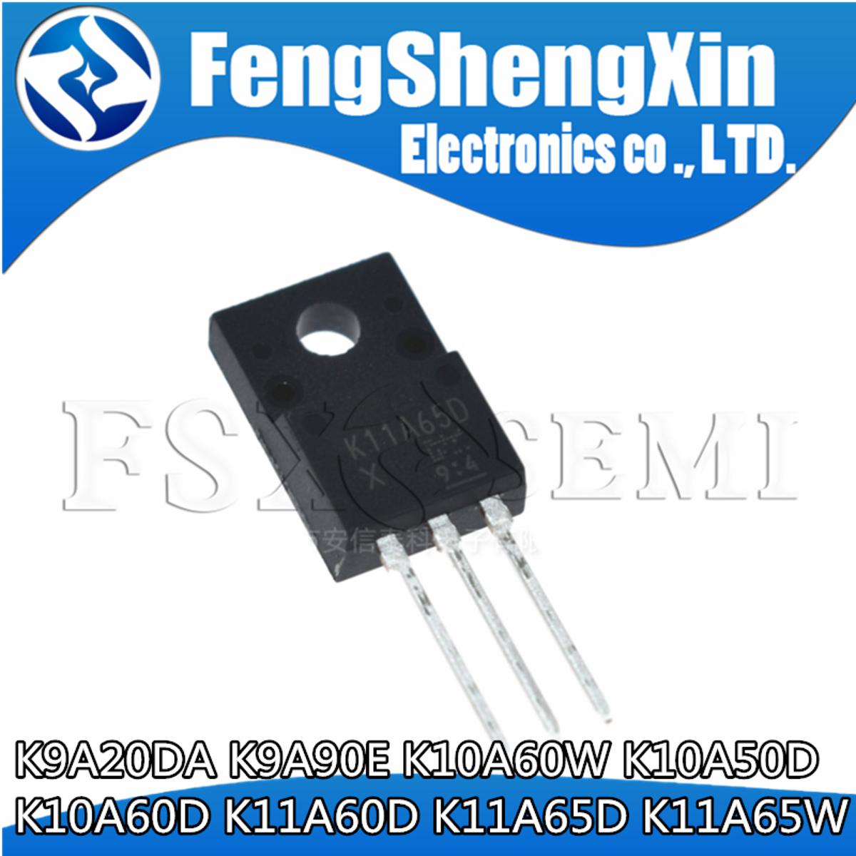 10pcs T K9A20DA K9A90E K10A60W K10A50D K10A60D K11A60D K11A65D K11A65W TO-220F MOSFET