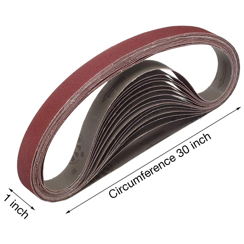 15 Pcs 1X30 Inch Alunum Oxide Sanding Belts avy Duty Sanding Belts Multirpose Abrasive Belts for Belt Sander. 