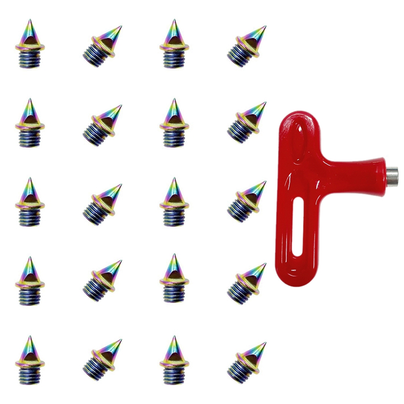 20PCS 1/4 Inch Track Country Spikes with Track Spike Wrench, Replacement Sprinting Spikes