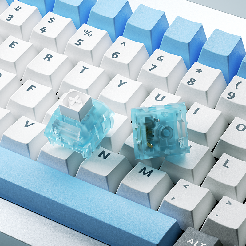 1/3/5Pcs Kailh Box Arctic Fox Keyboard Switch Mechanical Keyboard Clicky Switch Compatible Cherry MX RGB DIY Switches. 