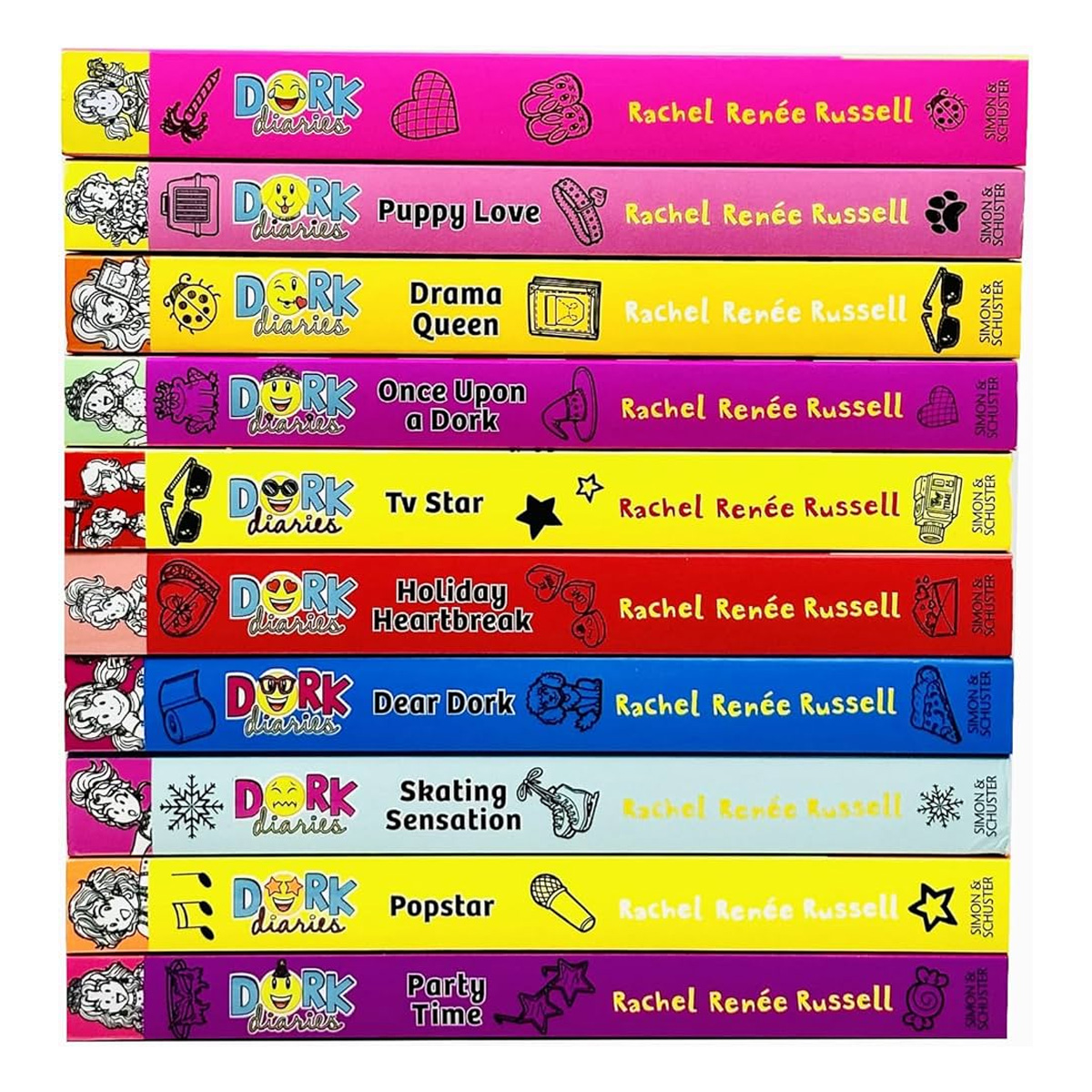Dork Diaries Series Rachel Renee Russells Collection 10 Books Pack Set Paperback. 