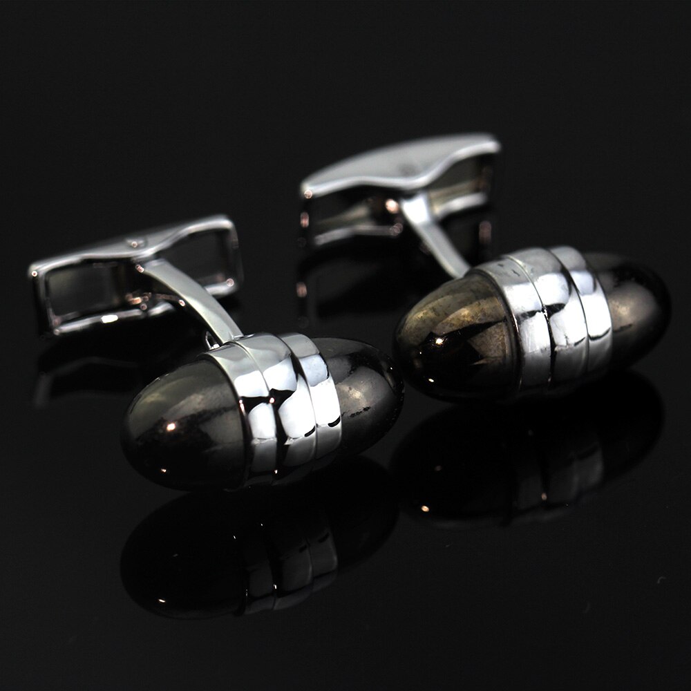 【happy one】MeMolissa new high-grade crystal men's shirts Cufflinks round Cufflinks groom wedding gift
