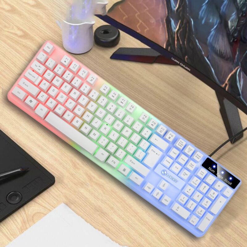 Limagnesium TX35 Luminous Wired Keyboard Suspension Mechanical Feel Home Game Computer Keyboard USB Business Office