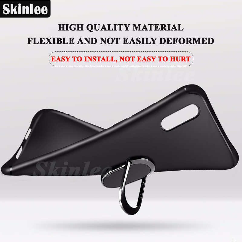 For infinix Smart 8 Plus Case Finger Metal Ring Kickstand Phone Case Car Holder Matte Soft Silicone Housing for infinix Smart8 Plus Phone Casing. 
