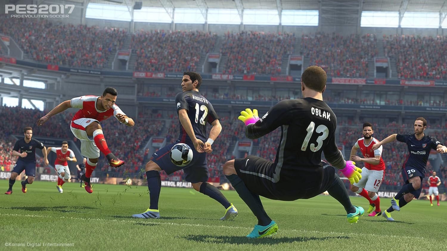 PES 17 Pro Evolution Soccer 2017 PS4 For Playstation 4 Disk Version Video Game control Gaming station Console Gamepad command. 
