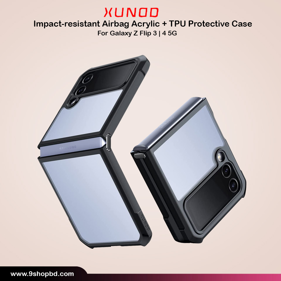 Xundd Case For Samsung Galaxy Z Flip4 Case Shockproof Transparent Foldable Cool Phone Cover For Galaxy Z Flip 4 Case. - Phone Back Cover