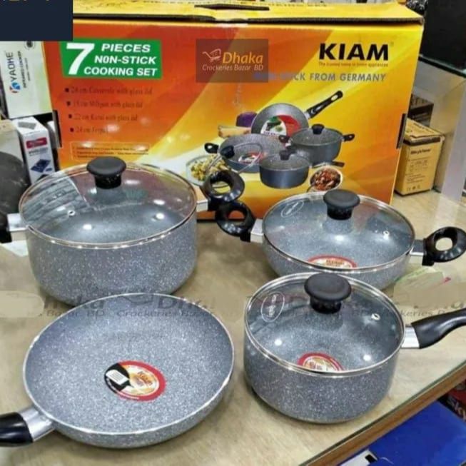 Kiam Non Stick 7 Pcs Cookware SetLow