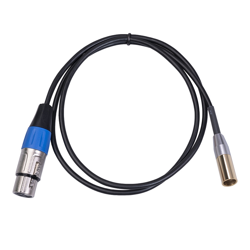 REXLIS 1FT Mini XLR Male to XLR Female Adapter Cable, 3-Pin Mini XLR to XLR Video Cable, for BMPCC 4K BMPCC 6K Camera