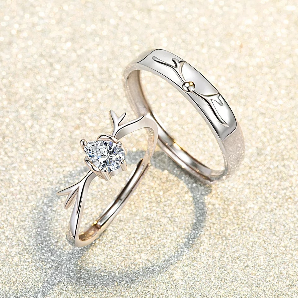 Matching Friendship Promise Rings (Adjustable Size) - Ring For Girls. 