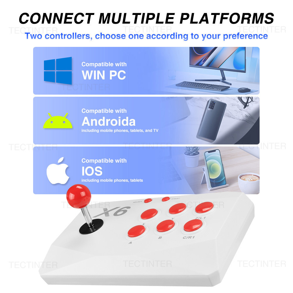 4K Game Stick Retro HD TV Video Game Console Arcade Keyboard Built-in 20000+ Games with Double Arcade Joysitck For ATARI/GBA/PS1. 