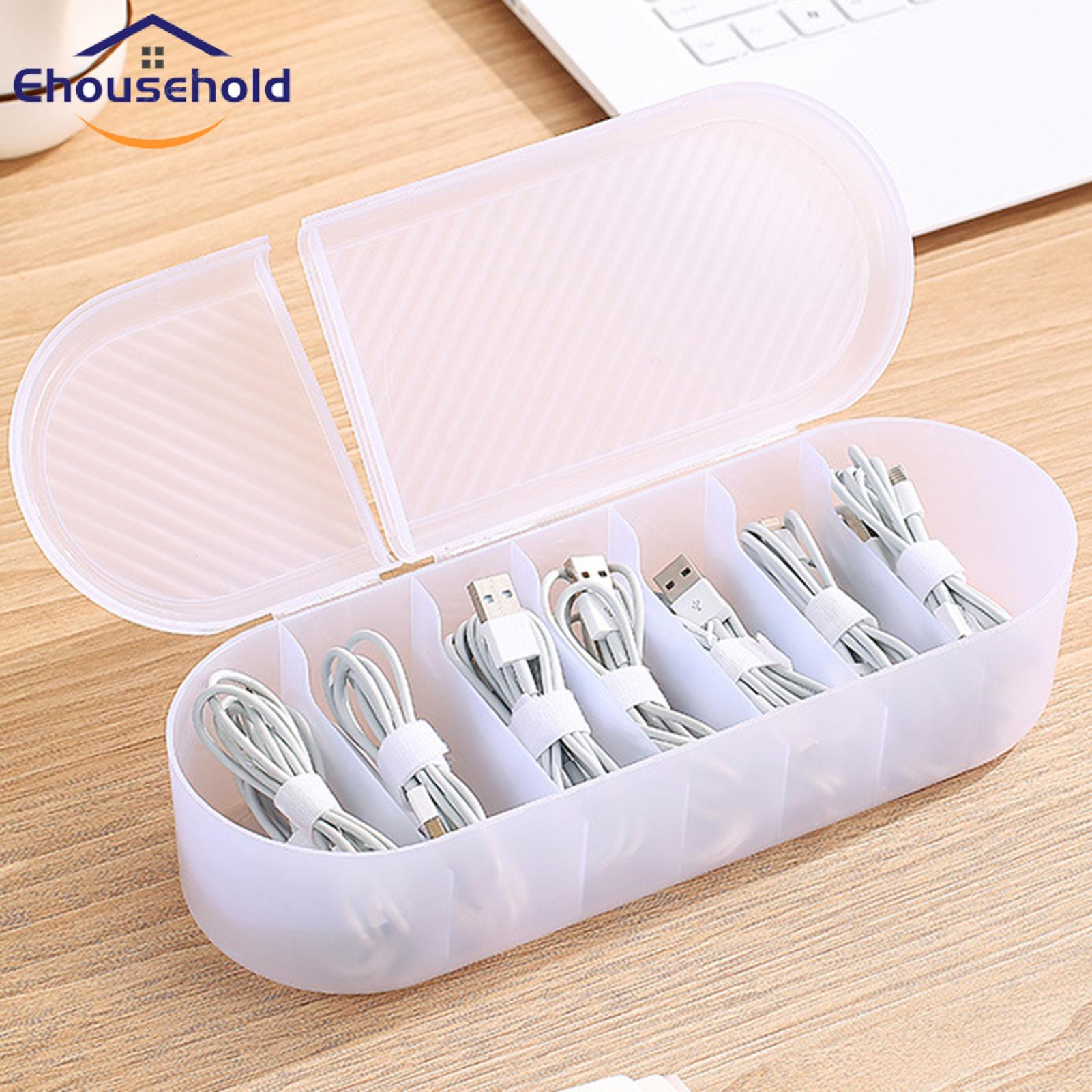 Wire Management Box Neatly Organize Cables Accessories with Space-saving Storage Box Perfect for Home Office Use Data Cable Storage Box. 
