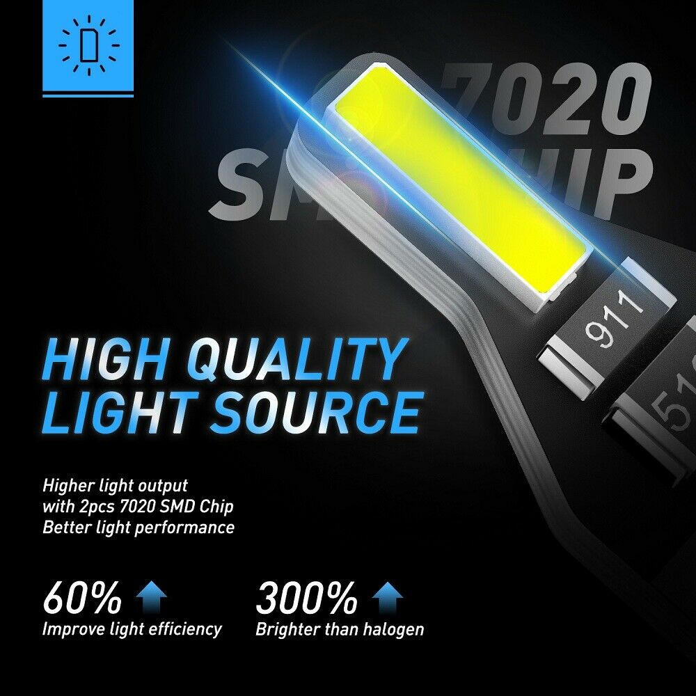 1pcs T10 168 Led Car Bulb 194 Led Bulbs Canbus For Car Interior Dome Map Door Courtesy License Plate Lights white