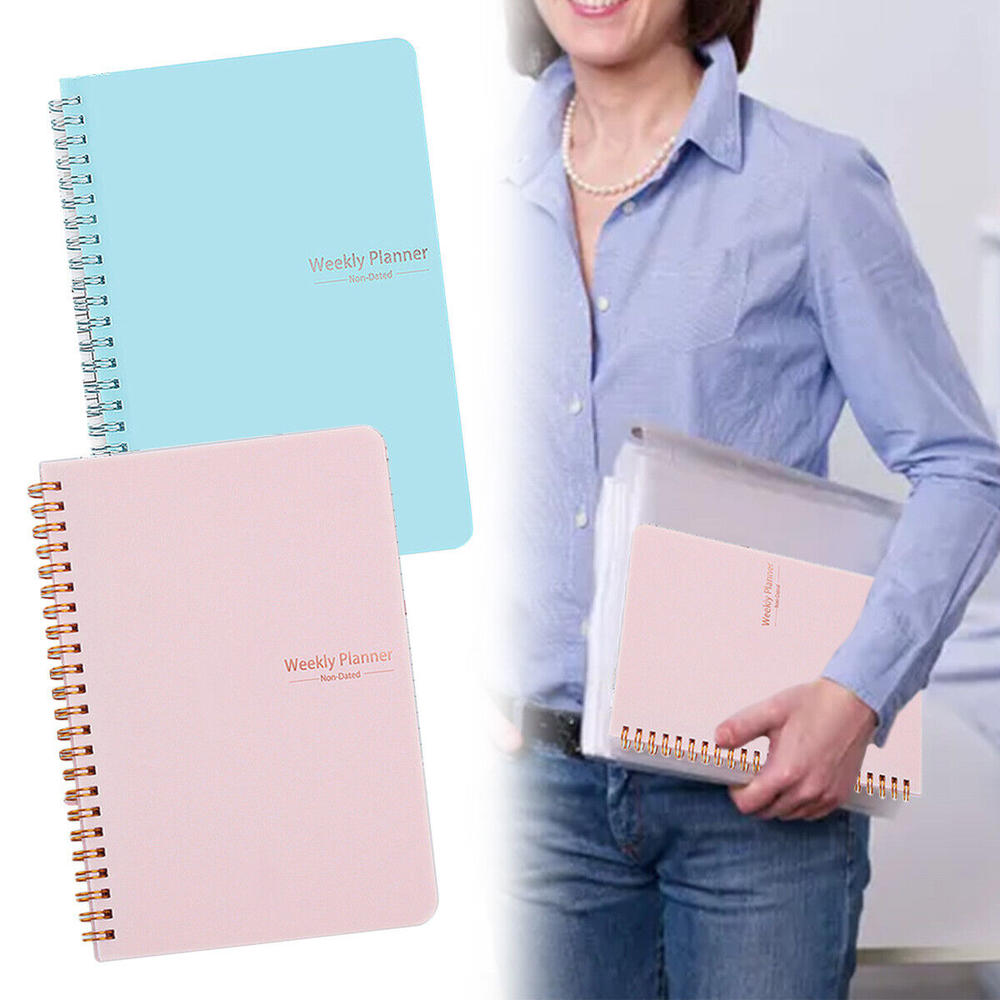 Journal Weekly Planner Notebook Durable Daily Portable To Do List Journal Monthly A5 Daily Notebook for Work Study Travel Goal setting Personal development. 