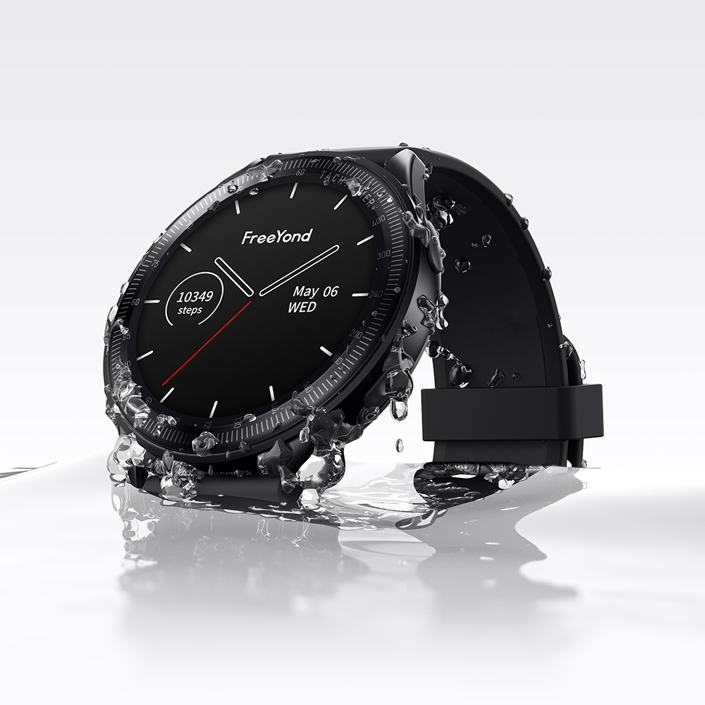 FreeYond Smart Watch S1 IP68 Waterproof, Good Battery Backup, Bluetooth Calling, Heath Monitoring, Communication Management. 