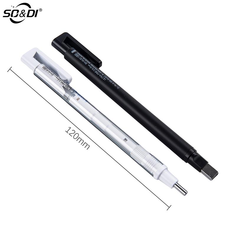 TOMBOW MONO Zero Eraser Sketching Highlighting Mechanical Eraser Refillable Pen Shape Rubber Press Type School Stationery. 