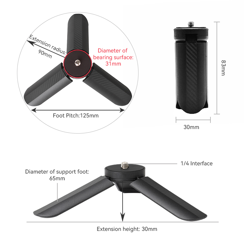 Mini Tripod for DJI Pocket 2 3 Action 5 Pro 2 3 4 GoPro 13 12 Camera DJI OM 6 5 4 OSMO Mobile 3 Stabilizer Gimbal Desktop Tripod. 