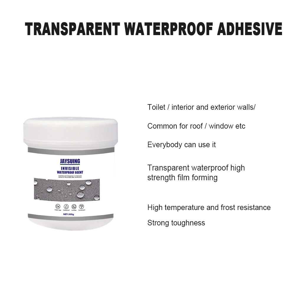 Jaysuing Transparent Waterproof Glue Plus Brush-A. 