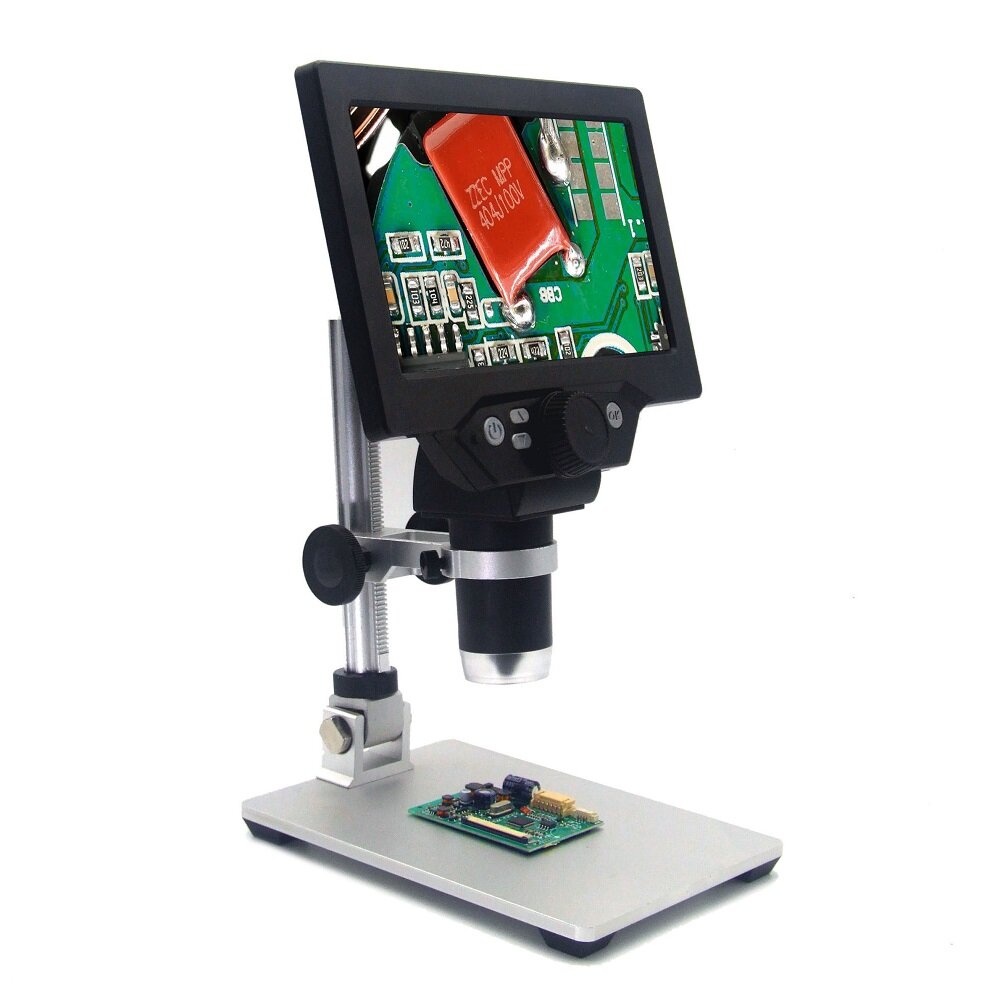 G1200 microscope 12MP 7-inch color screen 1-1200X. 