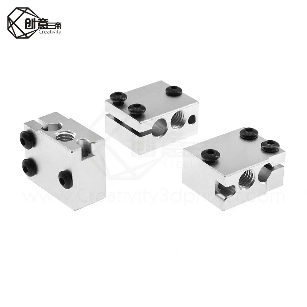 Creativity Volcano heater block for E3D Volcano hotend Thermistor sensor PT100 3D printer 24x20x12mm. 