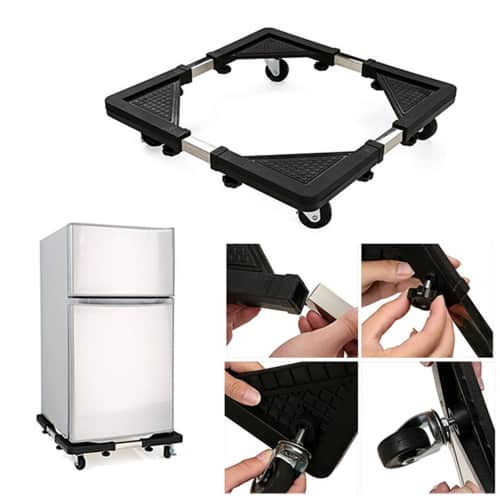 Heavy Duty Adjustable Front & Top Loading Washing Machine/Refrigerator/Fridge Stand Multifunction Movable Washing Machine Base Fridge Stand Holder Refrigerator (for - 5_to_10 kg All Washing Machine use)Trolley. 