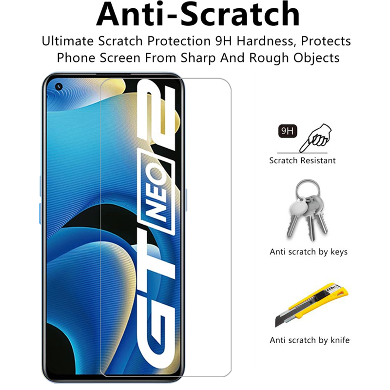 GT NeRealme Screen Protector on Tempered Glass Me o2 Realmegt Neo 2 5G Mobile Film Glas Realmi Relme Real Realme GT Neo2 Protection. 