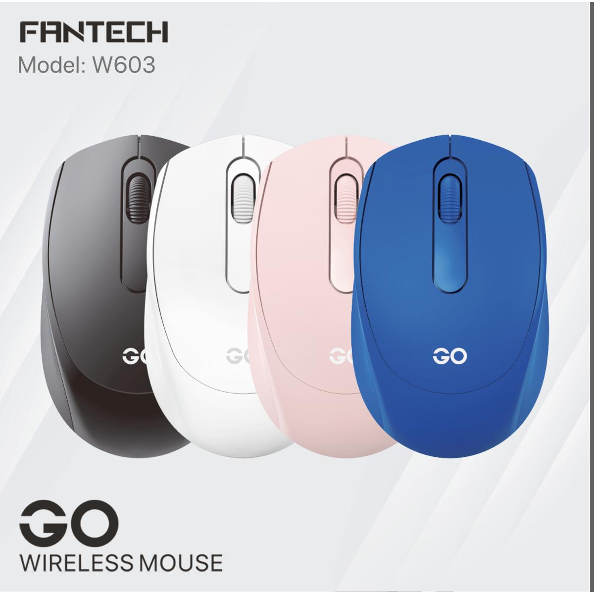 FANTECH W603 GO SERIES 1600dpi Wireless 2.4GHz Optical Sensor Mouse For PC Laptop. 
