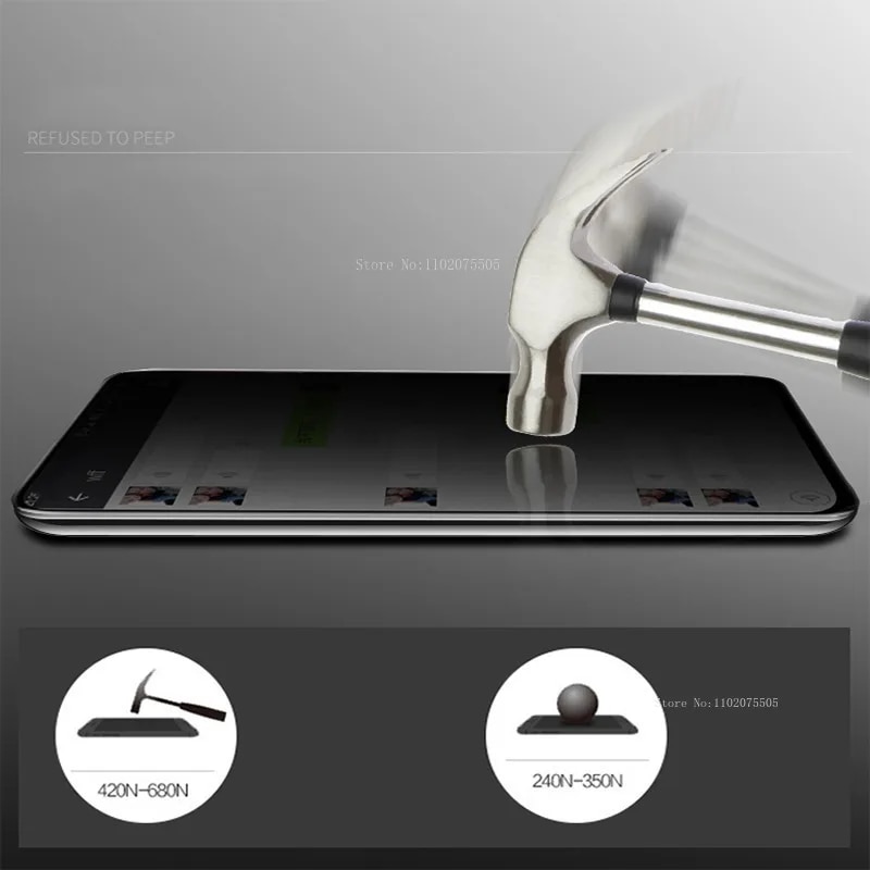 Privacy Screen Protector for OPPO A16K A57 F7 F9 R15X R17 RX17 Pro NEO A7 A7X K1 Anti Spy Tempered Glass Black Protective Film. 