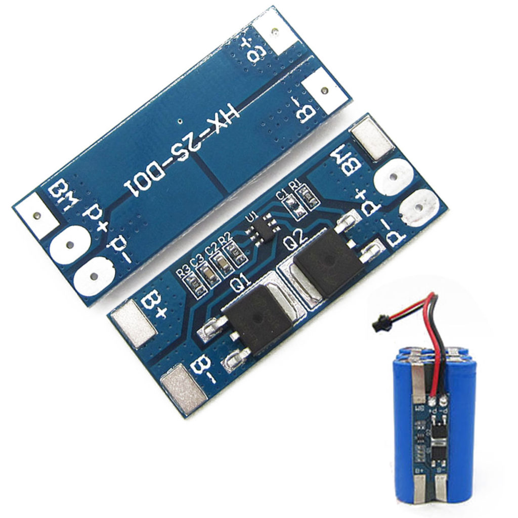 20Pcs- HX-2S-D01 2S 8A BMS Battery Protection Board 2S 8A 7.4V 8.4V 18650 AA AAA Lipo Li-ion Lithium Battery BMS Chargers Protection Module Batteries Management System. 