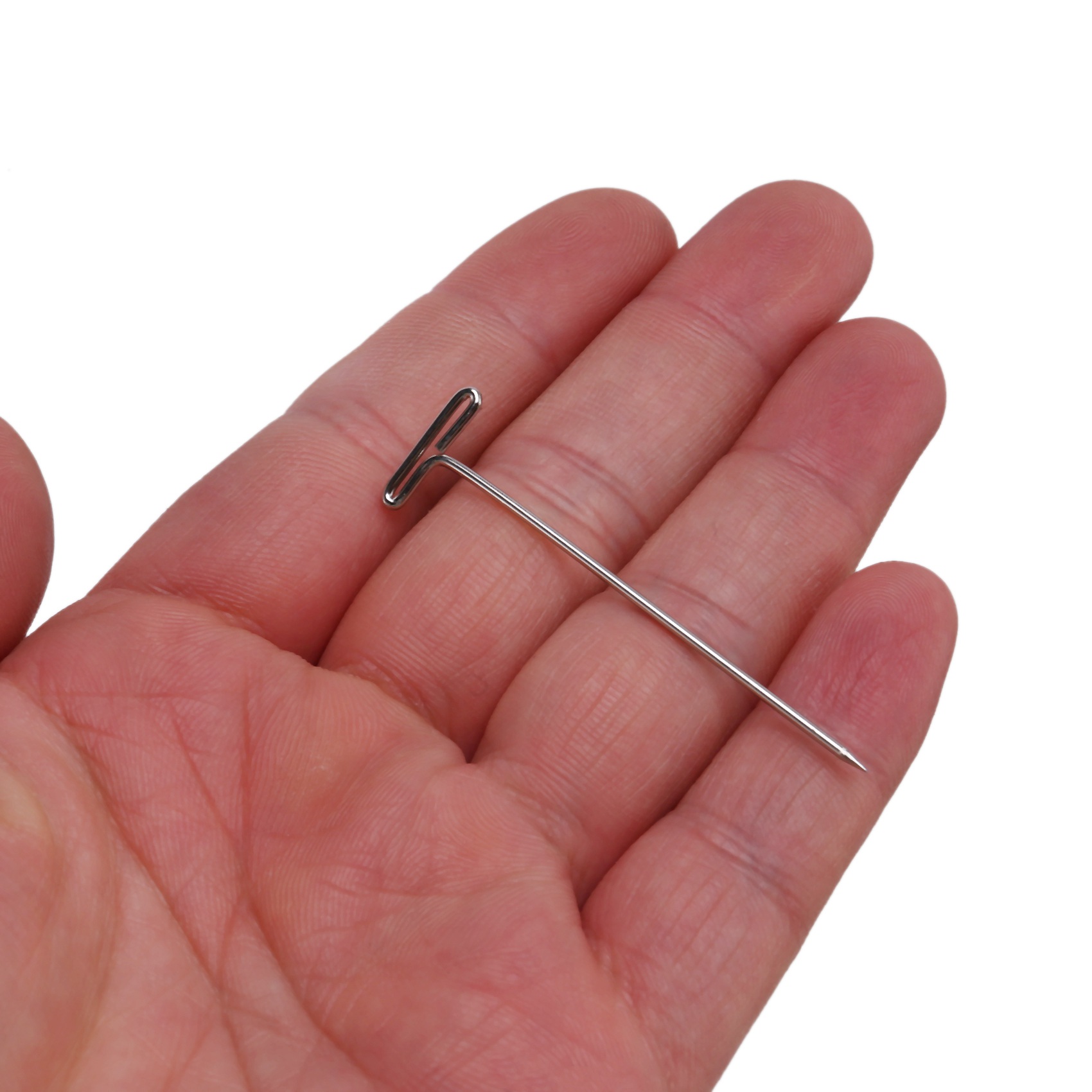 Steel T-pins 2 Inch, 1-1/ 2 Inch for Blocking Knitting, Modelling and Crafts, 150 Pieces. 