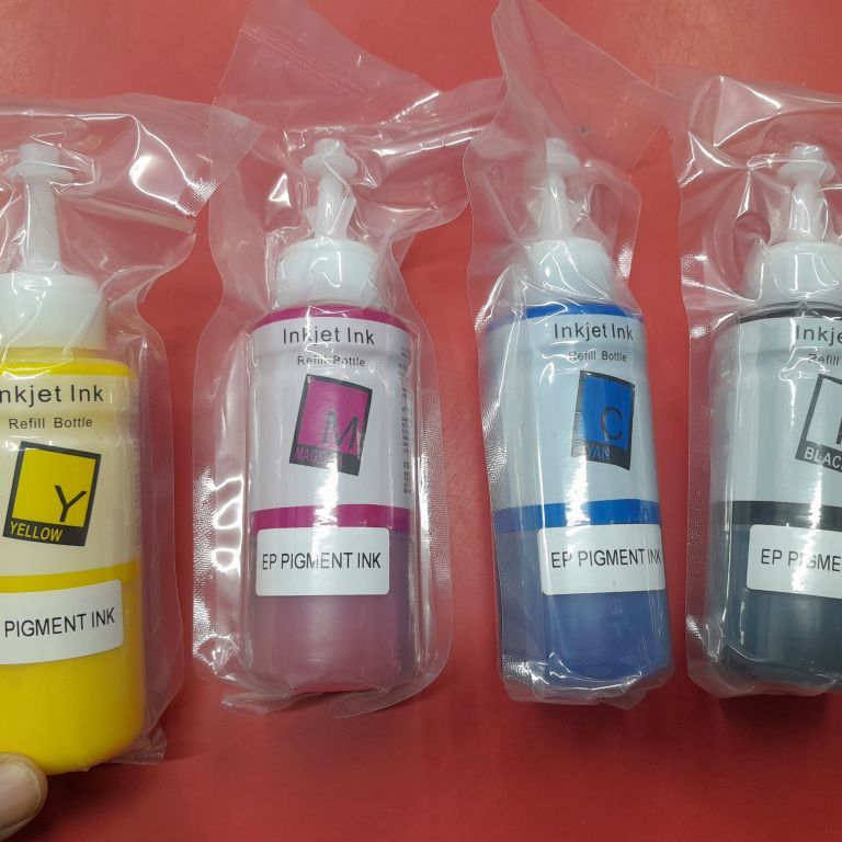 Pigment Ink 4 color set 100ml C M Y K. 