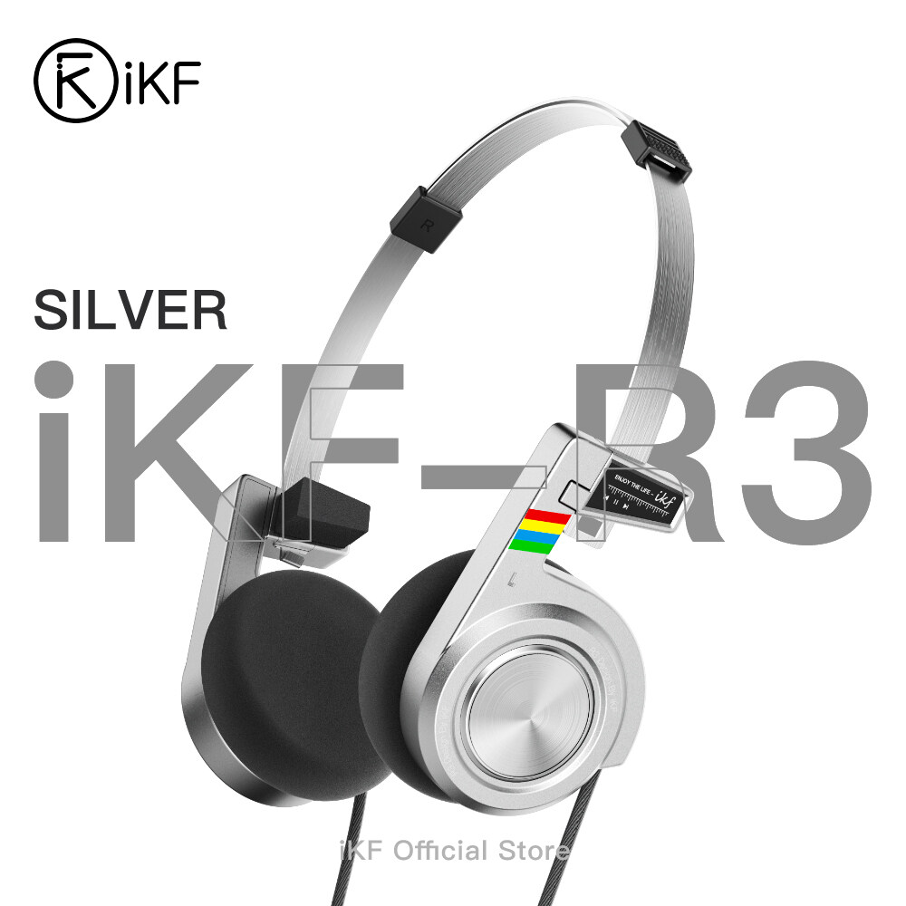 iKF R3 Retro On Ear Wireless Headphone Bluetooth Headset,Vintage Lightweight and Foldable,Up to 60H Playtime,For Laptop/PC/Phone. 