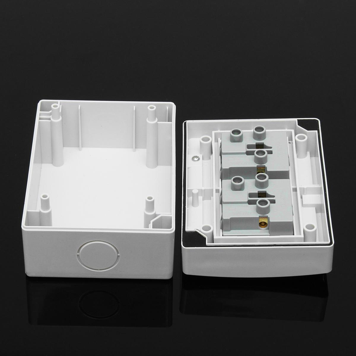Helpful Waterproof IP55 13A Two Socket Plug Outdoor Storm Power Switched Damp. 