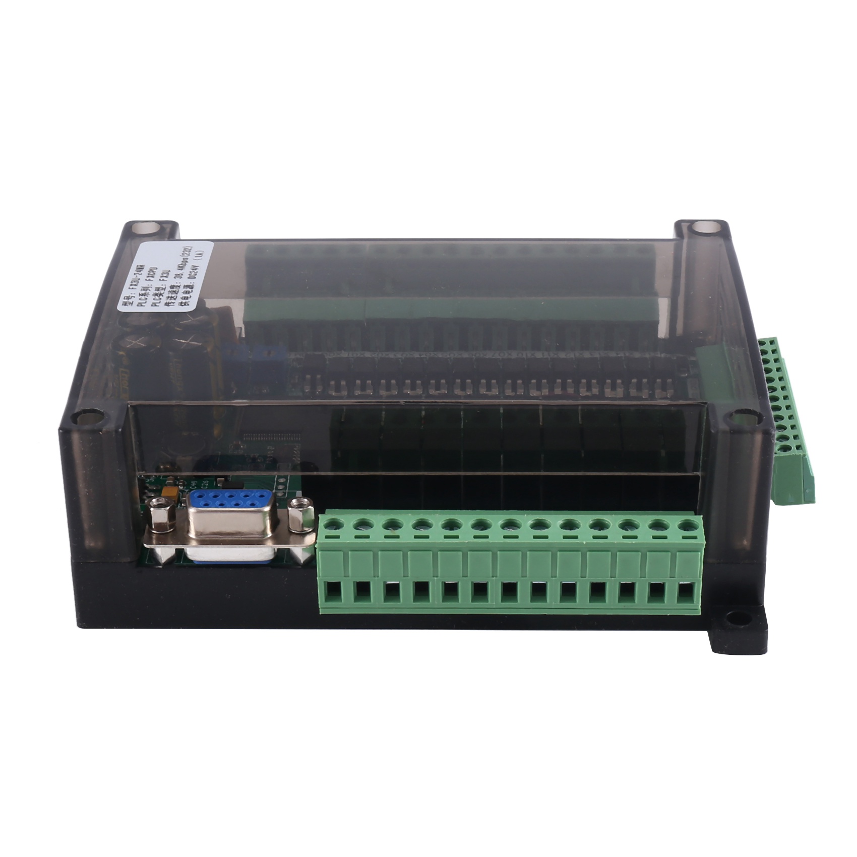 1 Piece FX3U-24MR PLC Industrial Control Board 6AD 2DA with 485 Communication and (A). 