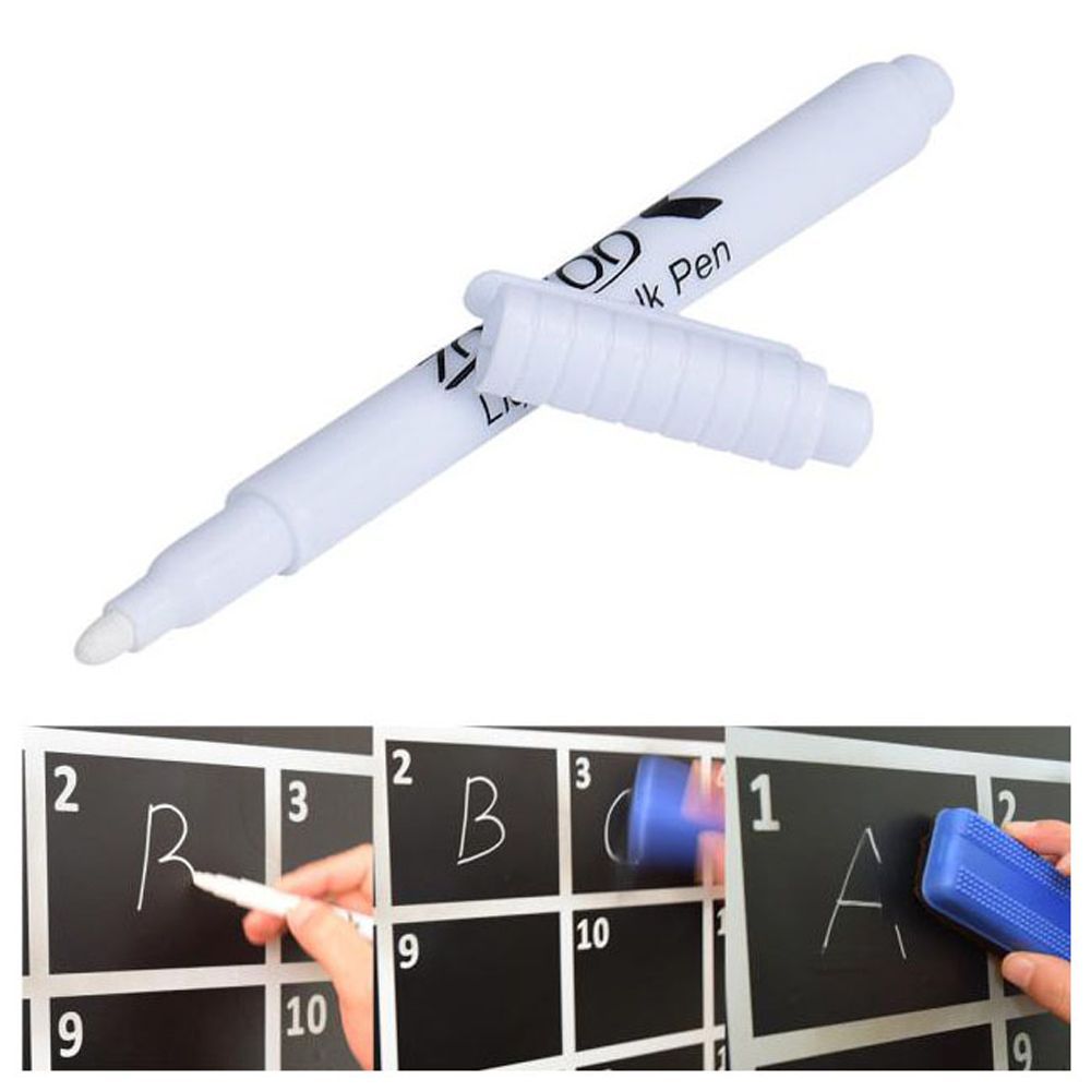 High Quality Cup Decorative Office Supplies Glass Windows Removable Erasable Liquid Chalk Pen Marker Pen Dustless Chalk Blackboard Pen