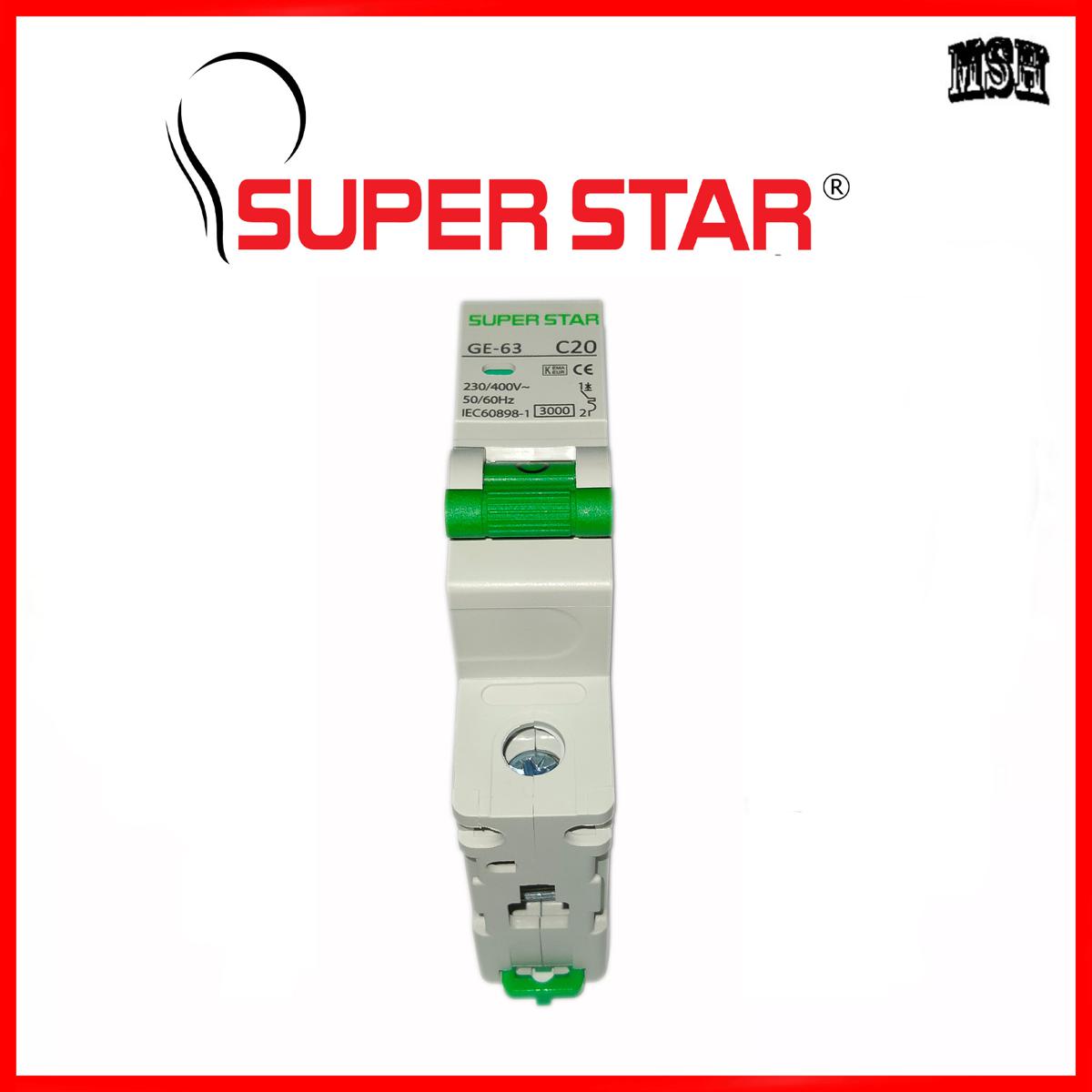 Super Star MCB Circuit Breaker SP 20A. 