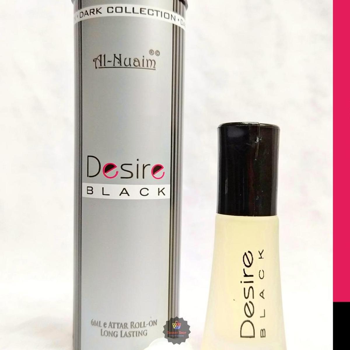 Al Nuaim Desire Black Roll On Attar Non Alcoholic Long Lasting Perfume - 6Ml - Ator