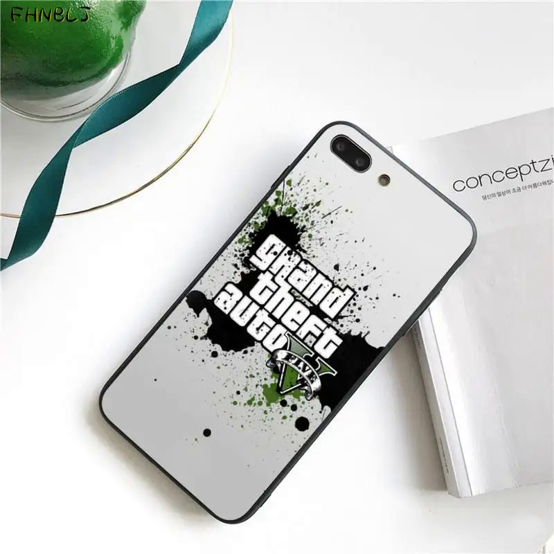 CBI GTA 5 grand black soft shell phone case Capa for iPhone 13 12pro Max 11 pro XS Max 8 7 6 6s Plus X 5 5S se 2020 XR. 